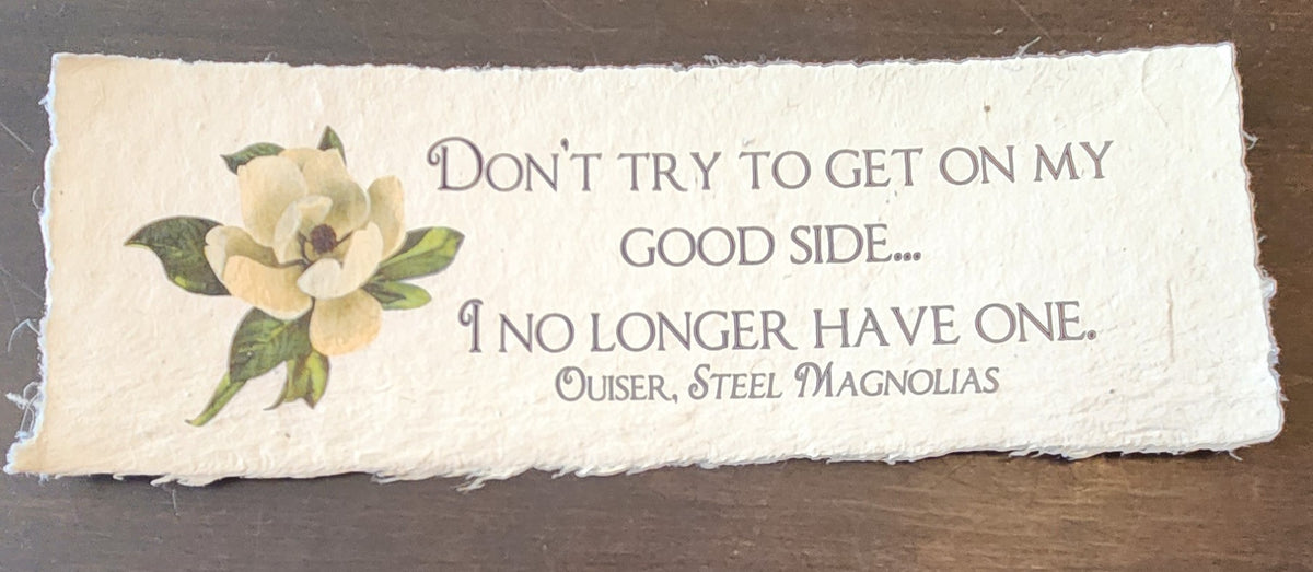 Nature Inspirational Quote on Handmade Paper Print