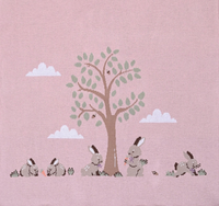 Bunnies Day Out Baby Blanket - Petal Pink | Alimrose