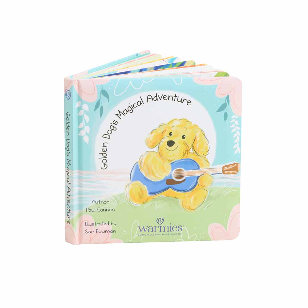 Golden Dog's Magical Adventure Board Book | Warmies®