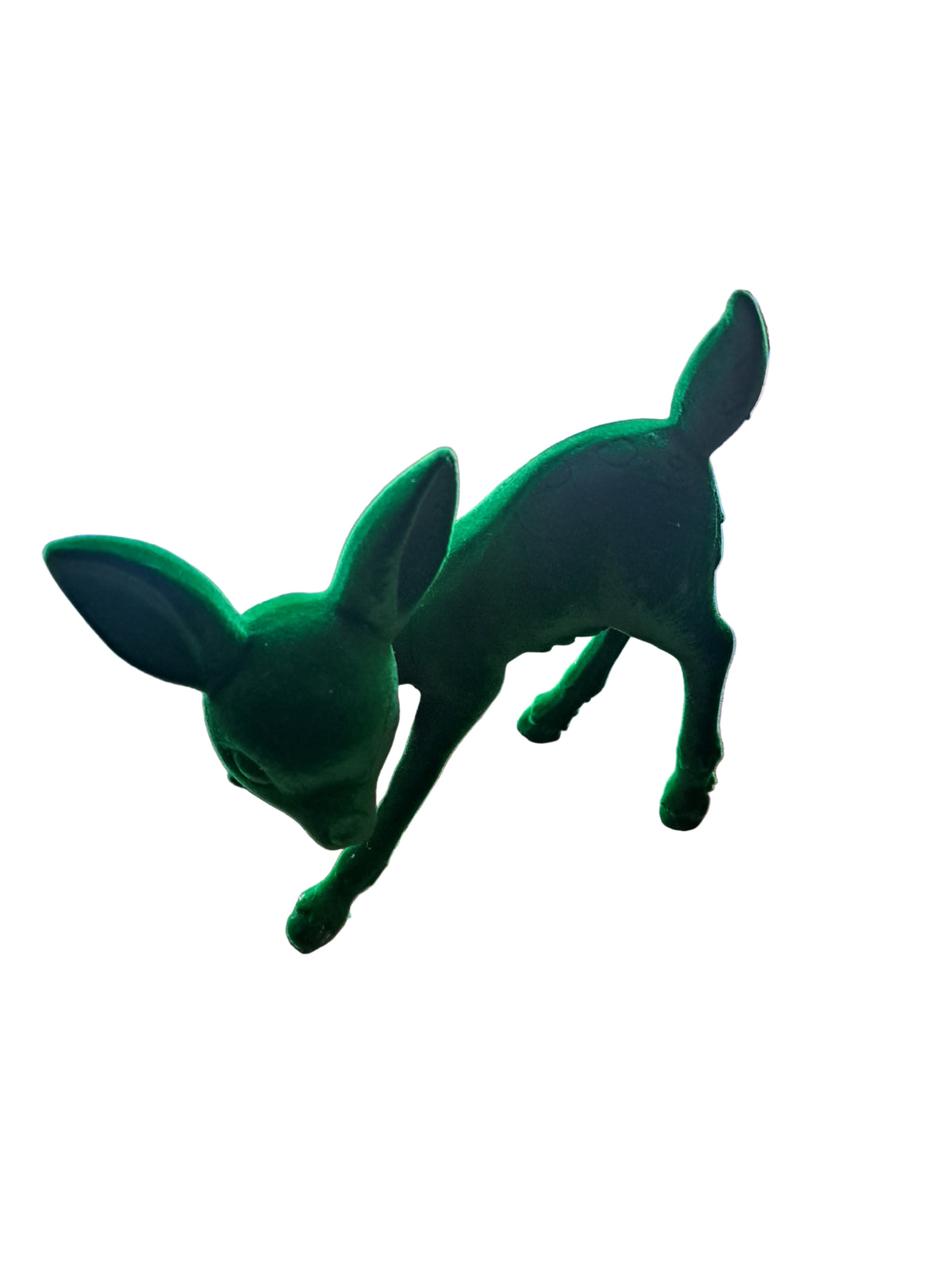 Flocked Standing Reindeer