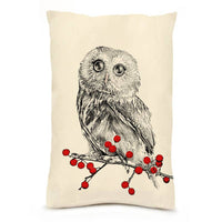 Winter Owl 10 X 14 Pillow - Eric & Christopher