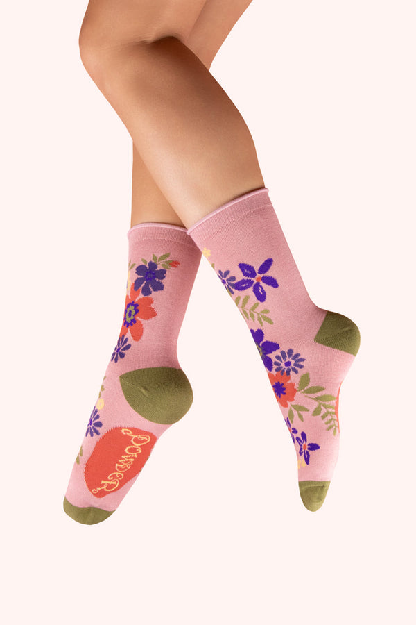 Floral Spray Candy - Ankle Socks