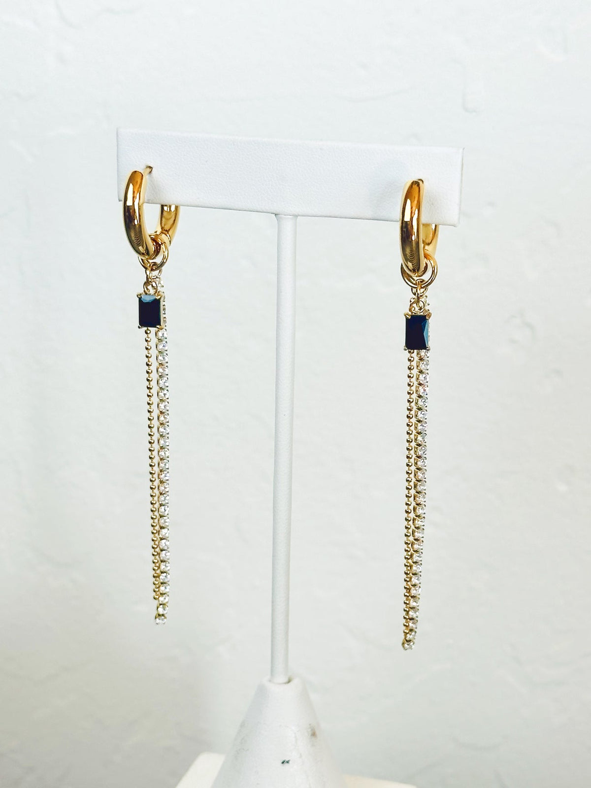 Crystal Fringe Earrings - HADLEY
