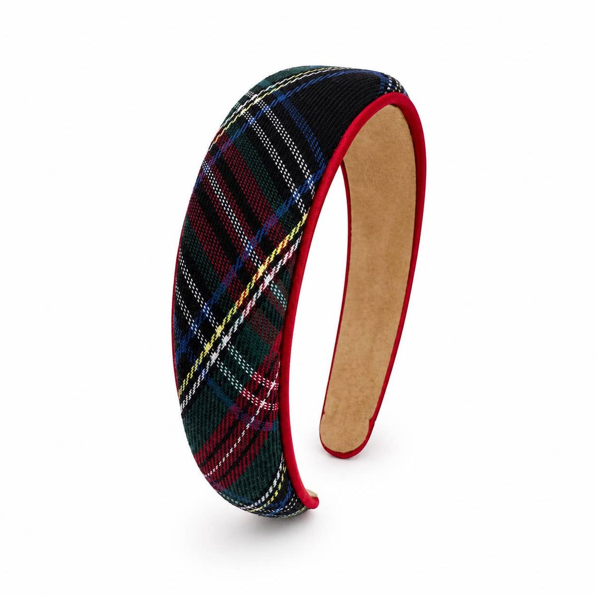 Holiday Satin Plaid Piped Headband, Limited Edition - 2 Styles