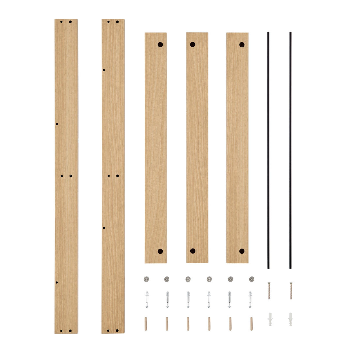 Steiner Beech Square 2-Tier Kids Wall Mounted Bookshelf | Danya B