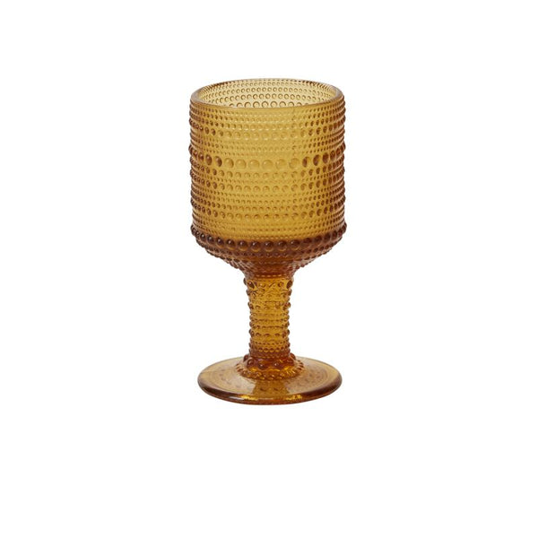 Vintage Textured Stemmed Glass