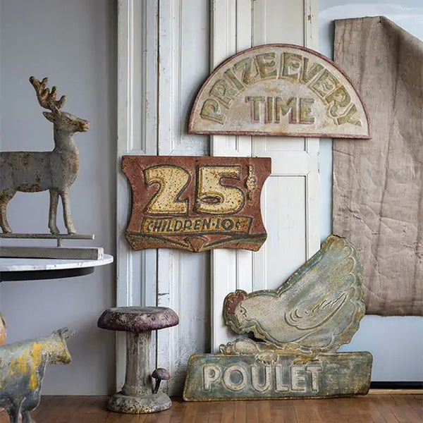 25 Cent Tin Sign