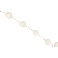 White Pom-Pom Garland