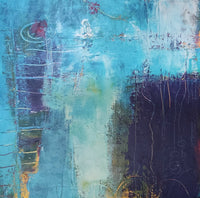 Mighty Ocean 1 Canvas Art by Ann Golumbuk