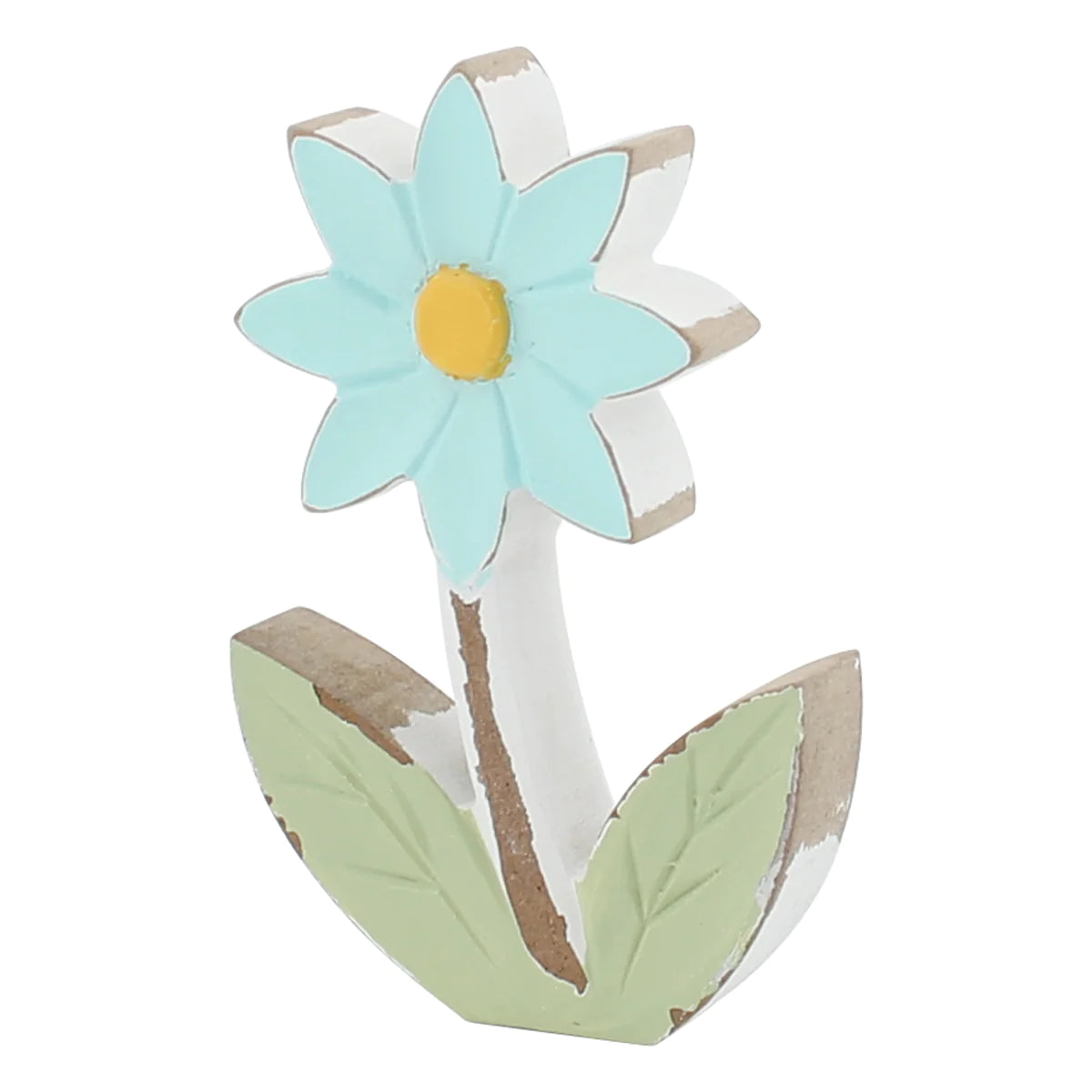 Blue Wood Cut Out Daisy