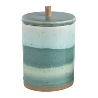 Green Stoneware Canisters