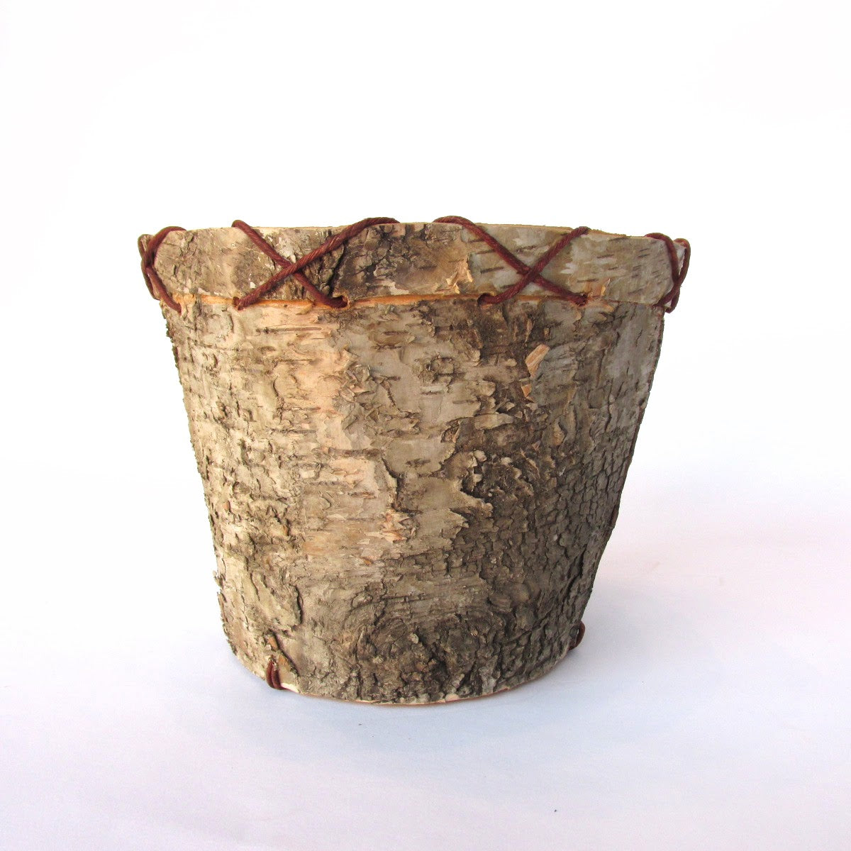 Round Birch Planter