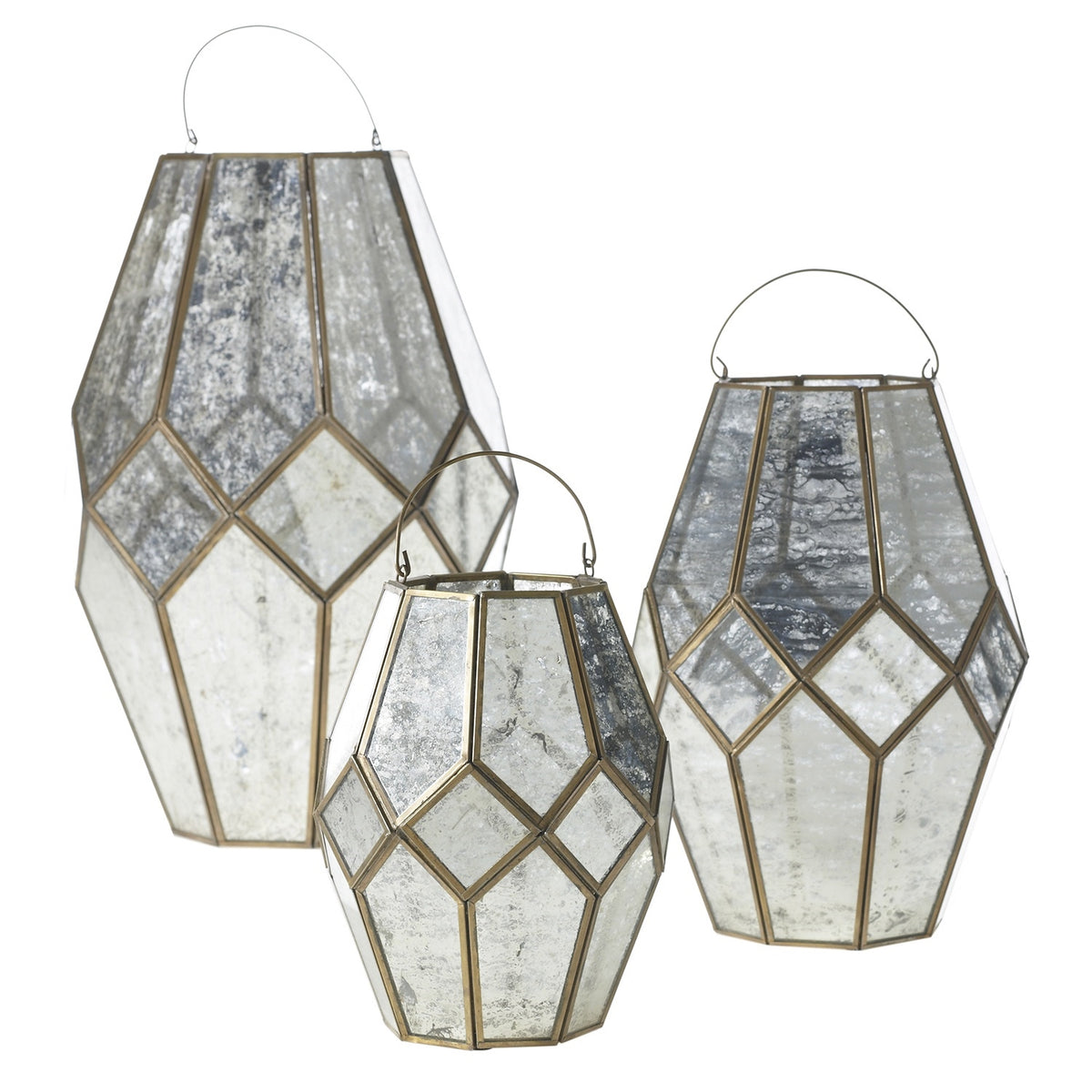 Mercury Glass Lantern