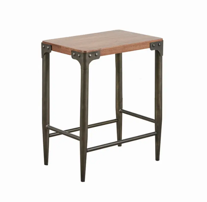 Industrial Counter Table & Backless Stools