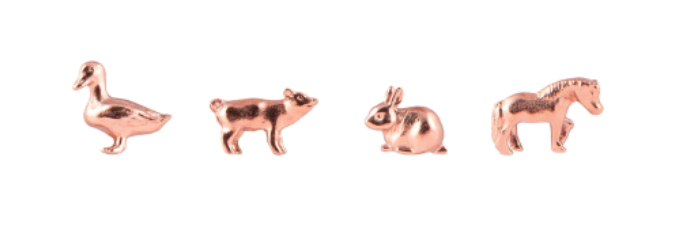 Cast Metal Farm Animal Magnets