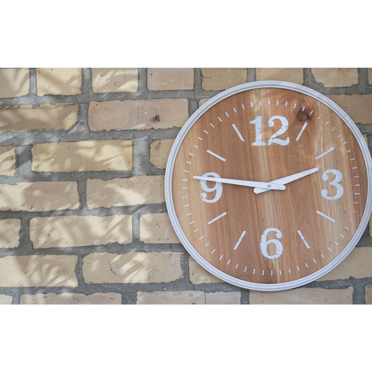 Wooden Face Wall Clock