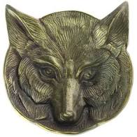 Antiqued Brass Fox Catchall Dish