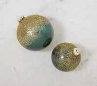 Gold & Green Dust Christmas Ornament