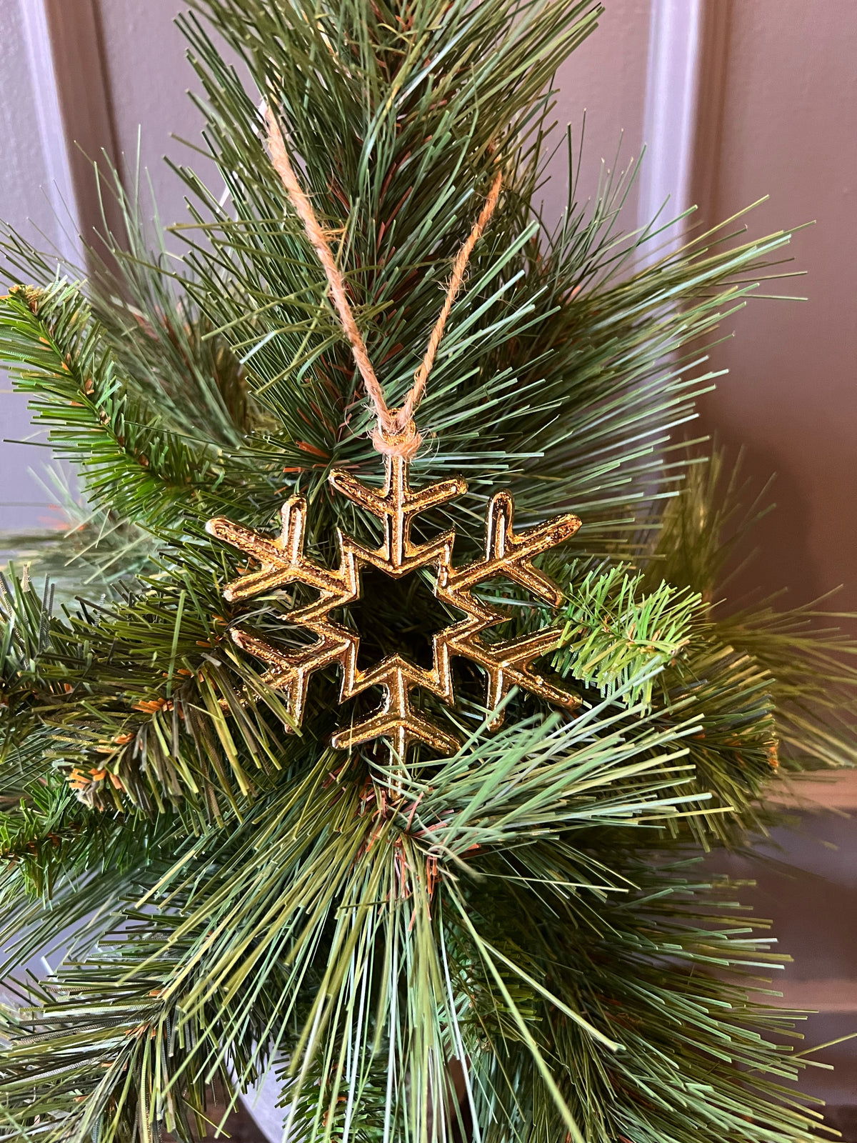 Gold Snowflake Ornament