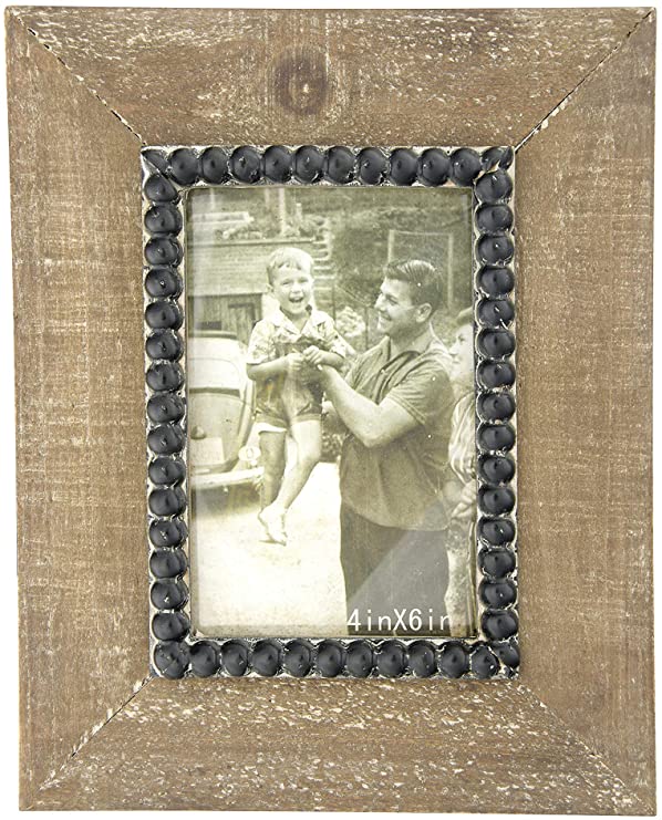 Wood Photo Frame, Natural & Black