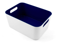 Two Tone Storage Bin w/ Handles